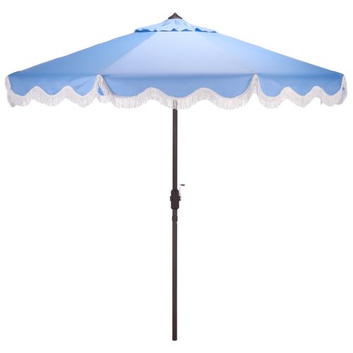 Parasol Henry Bleu Métal Open: 256 X 256 X 251 Close: 15 X 15 X 251