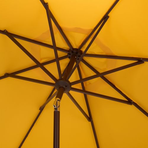 Parasol Henry Jaune Métal Open: 256 X 256 X 251 Close: 15 X 15 X 251