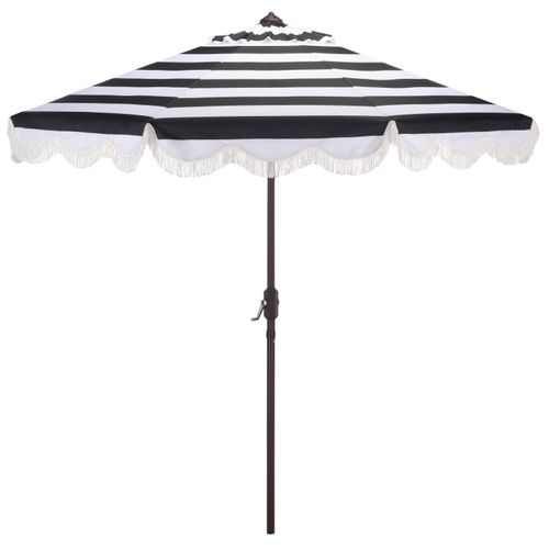 Parasol Thomas Noir Métal Open: 256 X 256 X 251 Close: 15 X 15 X 251