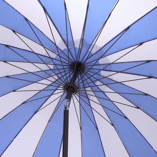 Parasol Samuel Bleu Métal Open: 256 X 256 X 251 Close: 15 X 15 X 251
