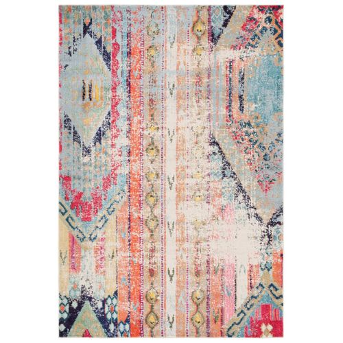 Tapis Monaco 183 X 244 Cm Bohème Chic Livia Rose / Multicolore