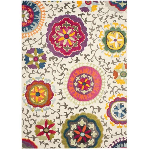 Tapis Monaco 183 X 244 Cm Bohème Chic Manteca Neutre / Multicolore