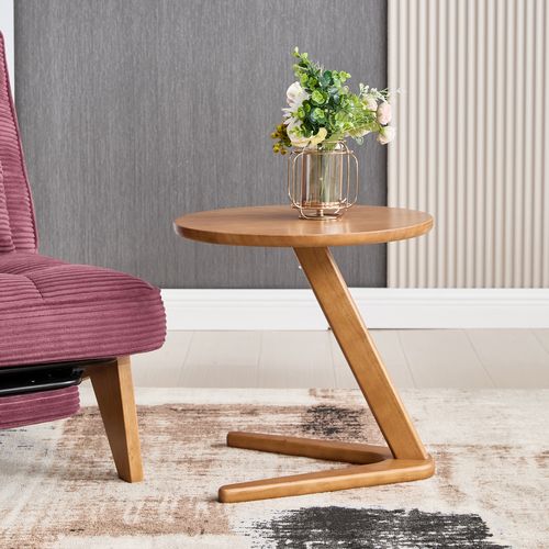 Bout De Canapé Rond 50x50x50 Cm - Bois