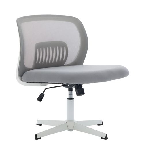 Fauteuil De Bureau Chaise Bureau Roulettes Réglable Hauteur Pivotante à 360°maille Respirante Gris