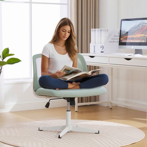 Fauteuil De Bureau Chaise Bureau Roulettes Réglable Hauteur Pivotante à 360°maille Respirante Vert