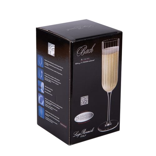 Boîte De 4 Flûtes Bach 21 Cl En Verre