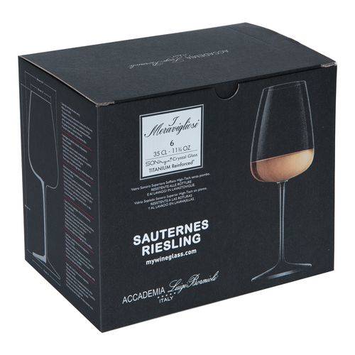 Boîte De 6 Verres à Pied Meravigliosi 35 Cl En Cristallin