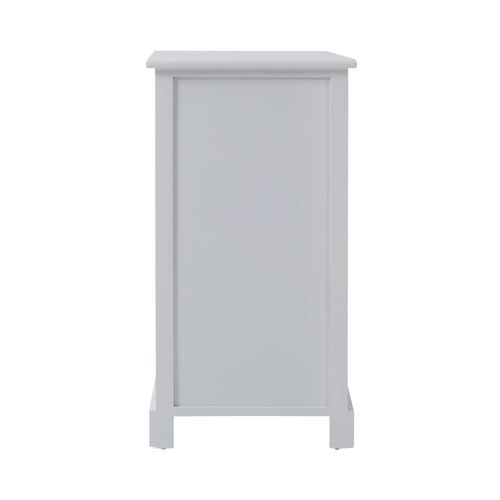 Chiffonnier 4 Tiroirs Bois Blanc Rustique 69x37x27
