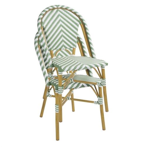 Chaise Style Parisien En Rotin - Lot De 2 -