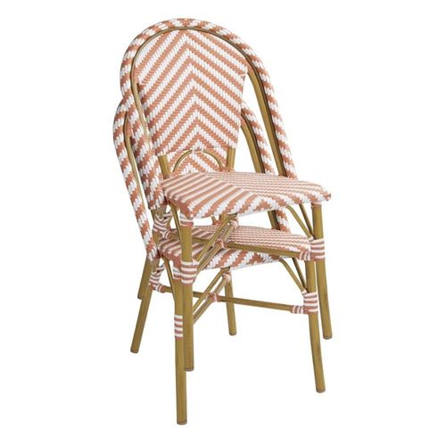 Chaise Style Parisien En Rotin - Lot De 2 -