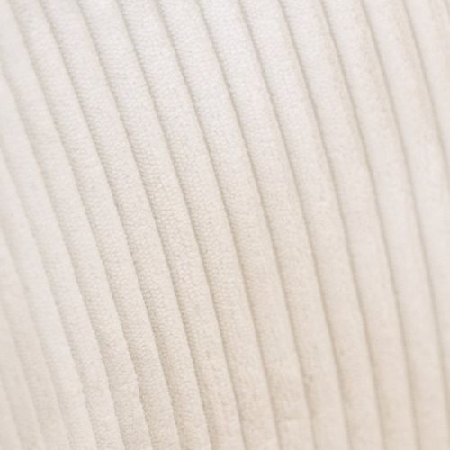 Fauteuil En Bois Et Velours Côtelé Beige - Lanna