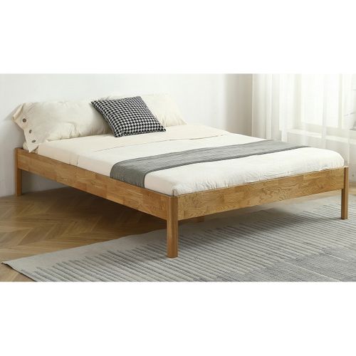 Lit Adulte 140x190 Cm En Chêne Massif - Aina