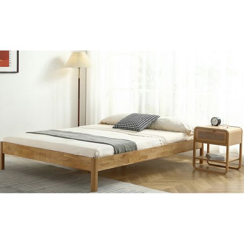 Lit Adulte 140x190 Cm En Chêne Massif - Aina