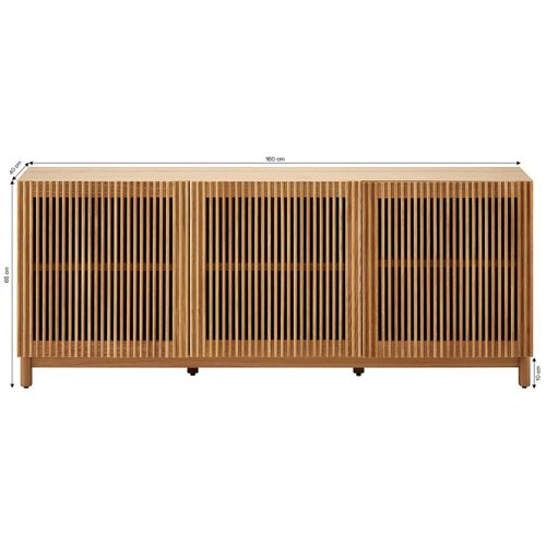 Buffet 3 Portes Bois/frêne 160 Cm - Umea