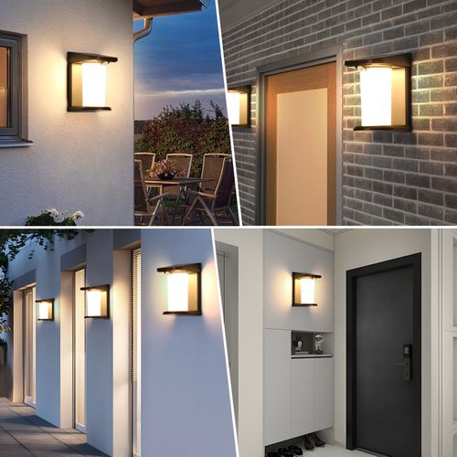 Luminaire Mural Solaire Lot De 2 Extérieures Étanche Lumière LED Blanc Chaud 3000k