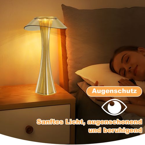LED Lampe De Table Touch Dimmable 3000k-4000k-6500k Blanc Pour Chambre Salon