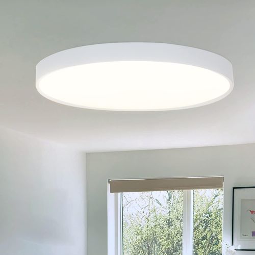 Plafonnier LED Plat Blanc 17 W Pour Salon, Salle De Bain, Étanche Ip44