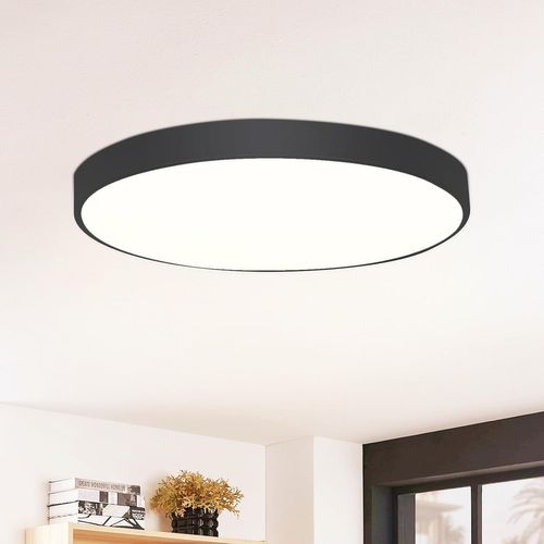 Plafonnier LED - Lampe De Salle De Bain Ronde Étanche Ip44, Diamètre 28 Cm, Moderne, 17 W, Blanc