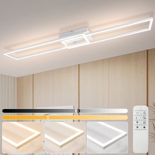 Plafonnier LED De Salon Dimmable 36W Plafonnier Moderne Avec Télécommande