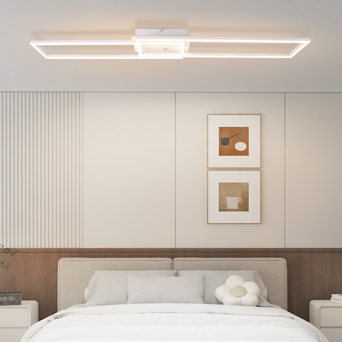 Plafonnier LED De Salon Dimmable 36W Plafonnier Moderne Avec Télécommande