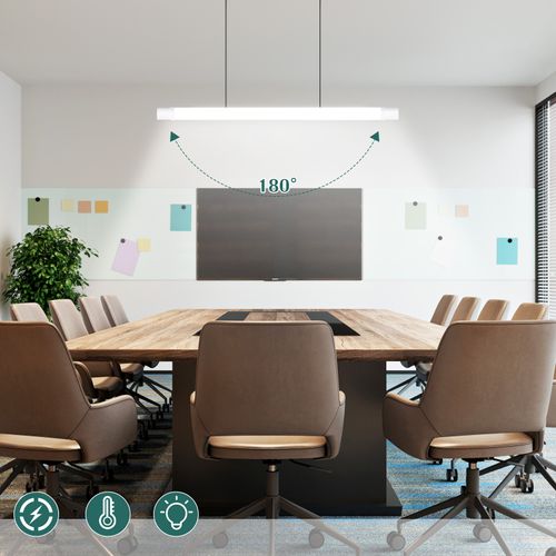 Plafonnier LED Tube 90cm 24w Ip65 Plafonnier 5000k Pour Salon Garage--4 Pièces