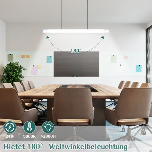 Plafonnier LED Tube 90cm 24w Ip65 Plafonnier 5000k Pour Salon Garage