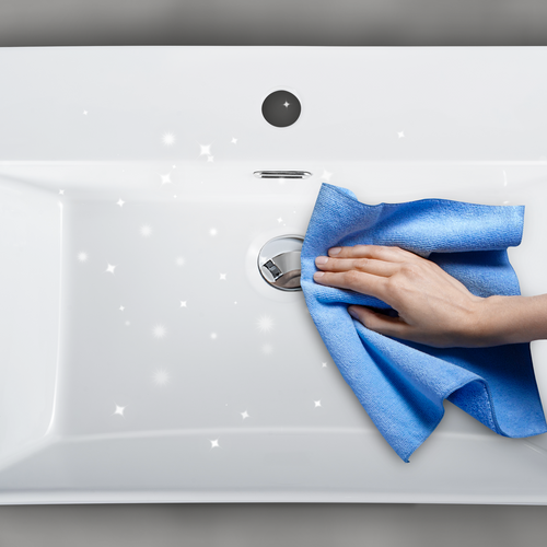 Lavabo Carré En Céramique à Poser 60x42x15cm Blanc