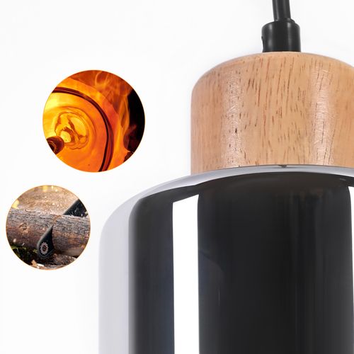 Suspension En Bois Pour Table à Manger Lampe De Table à Manger Suspendue E27