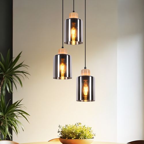 Suspension En Bois Pour Table à Manger Lampe De Table à Manger Suspendue E27