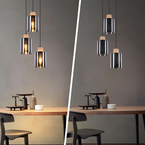 Suspension En Bois Pour Table à Manger Lampe De Table à Manger Suspendue E27