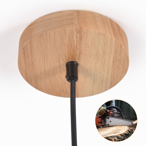 Suspension En Bois Pour Table à Manger Vintage 1 Lumière E27 Lampe De Salle à Manger Industrielle
