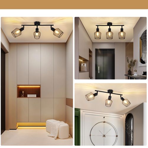 Spot De Plafond Salon 3 Flammes Vintage E14 Spot Pivotant 90°