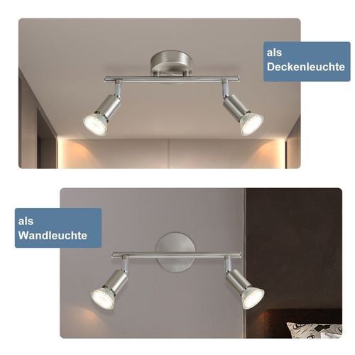 Plafonnier 2 Flammes - Spot De Plafond Moderne Plafonnier Gu10 Couloir Chambre