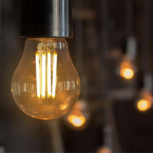 Lot De 6 Ampoules LED Vintage E27 G45, 4w 2700k, Filament Edison, Verre Antique, Blanc Chaud