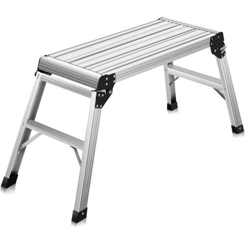 Escabeau Pliable Avec Surface Antidérapante Et Coussins, Capacité De 150 Kg