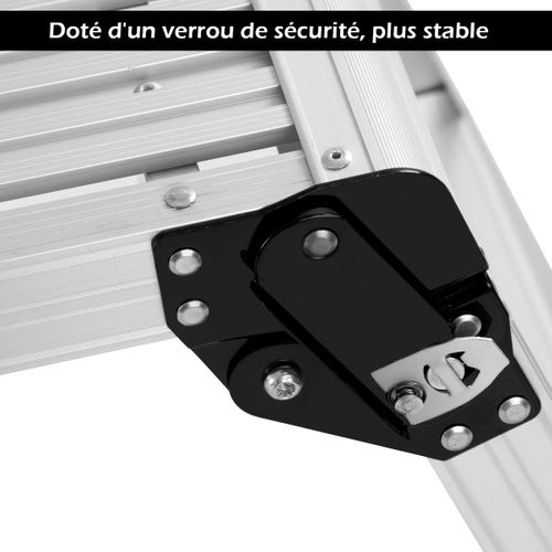Escabeau Pliable Avec Surface Antidérapante Et Coussins, Capacité De 150 Kg
