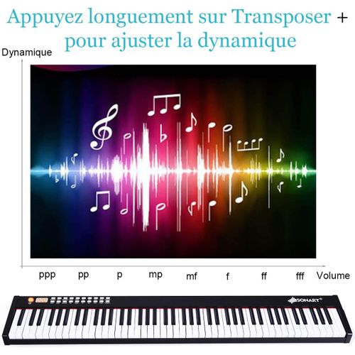 Clavier De Piano Numérique à 88 Touches Pour Enfants Avec Fonction Mid