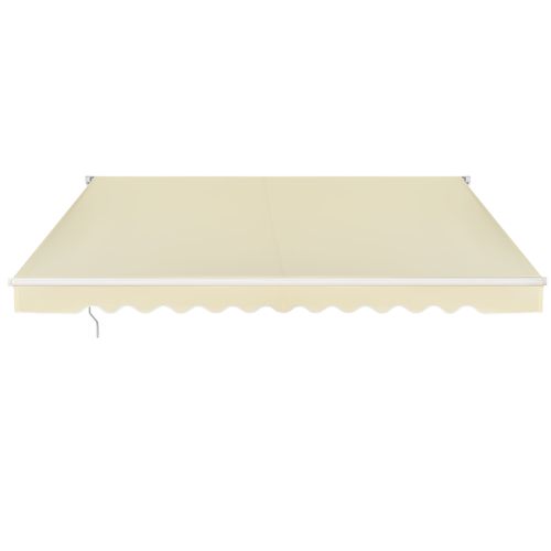 Store Banne De Balcon Rétractable 3,6 X 3m Avec Tissu Résistant Aux Uv Et à L'eau