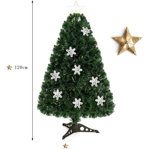 Sapin De Noël Arbre De Noël Artificiel Avec Lumières LED 120 Cm
