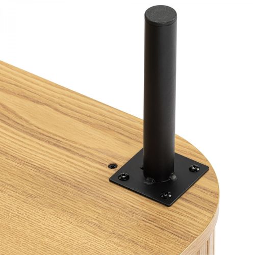 Table De Chevet 2 Tiroirs Ub2014 Callix Mdf Lattes Chêne L.57 Cm