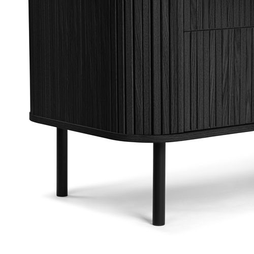 Commode 6 Tiroirs Callix Uh11114 Mdf Lattes Coloris noir