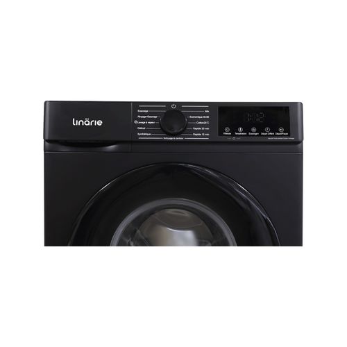Lave-linge Hublot Orsan Linarie Ljwm812abk Noir 8kg 1200 Tours Moteur Induction 11 Programmes et