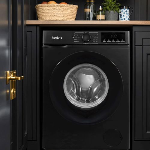 Lave-linge Hublot Orsan Linarie Ljwm812abk Noir 8kg 1200 Tours Moteur Induction 11 Programmes et