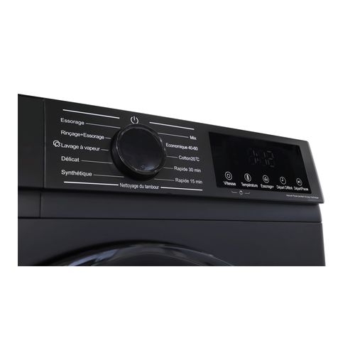Lave-linge Hublot Orsan Linarie Ljwm812abk Noir 8kg 1200 Tours Moteur Induction 11 Programmes et