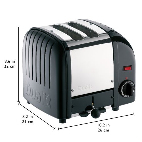 Grille-pain 2 Fentes 1200w Noir - 20250