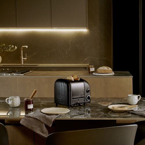 Grille-pain 2 Fentes 1200w Full Noir Mat - 27396