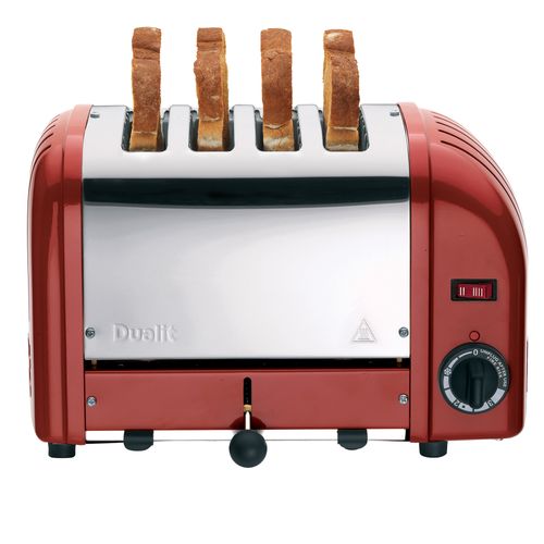 Grille-pains 4 Fentes 2200w Rouge - 40366