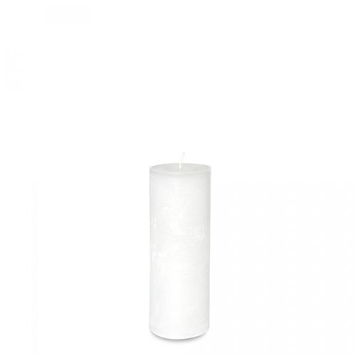 Bougie Blanche Diam 5,7 X 15 Cm