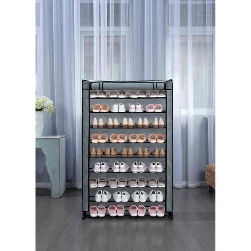 Meuble à Chaussures 9 Niveaux Hg8077-gry