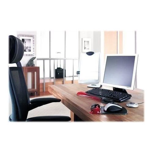 Tapis De Souris Avec Repose-poignet, Duo Gel, Noir Et Rouge